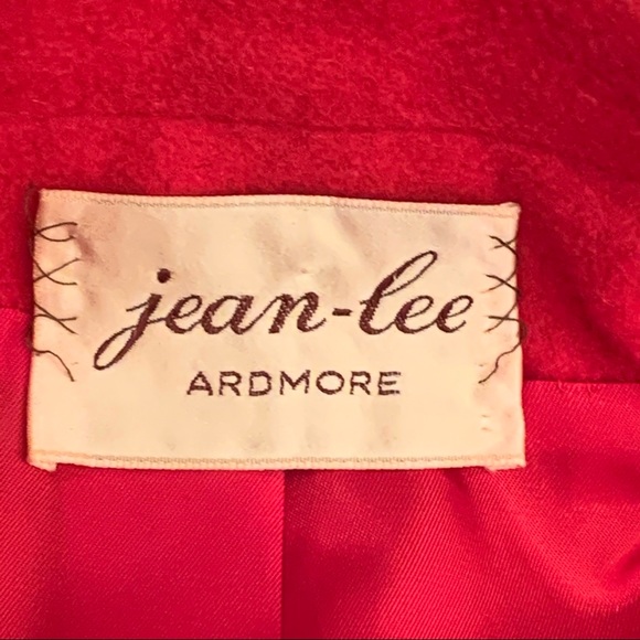 Wacs Works VTG Long Red Vintage Coat Jacket Long Length  M Medium USA - Picture 4 of 14